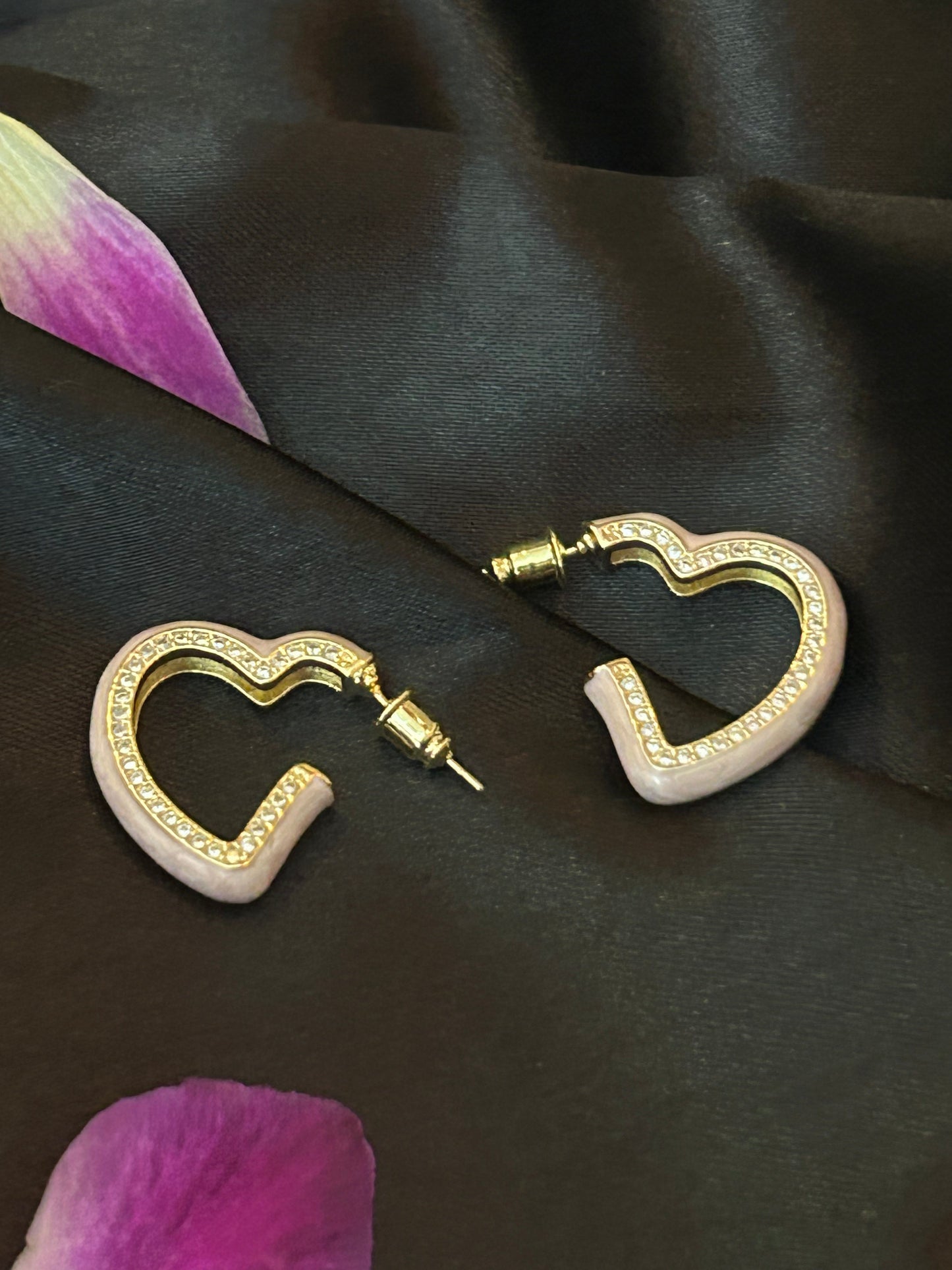 Pink Love sign Party wear Earrings