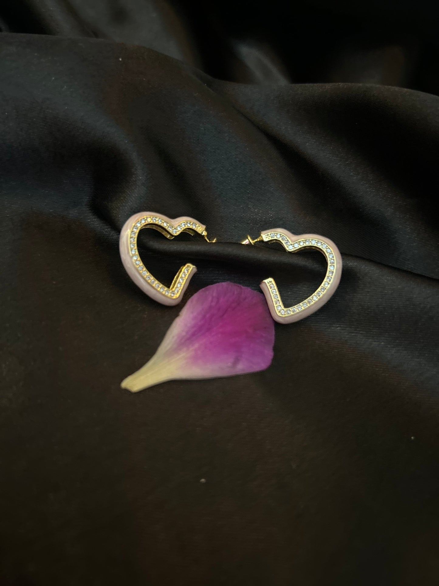 Pink Love sign Party wear Earrings