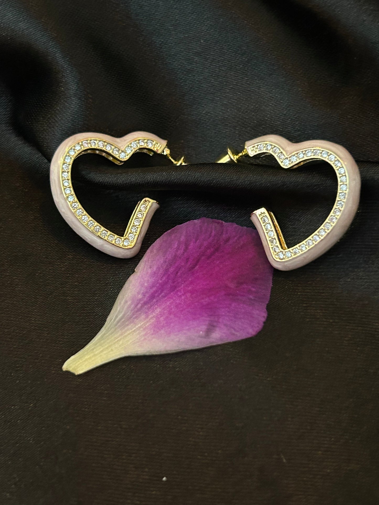Pink Love sign Party wear Earrings