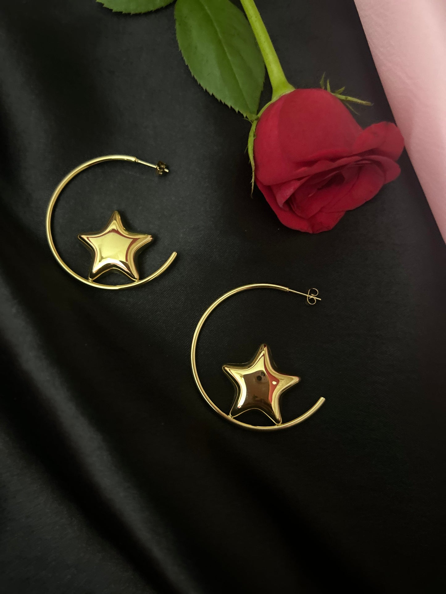 Golden trendy Stud Earrings 4 in 1 combo